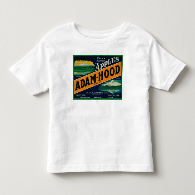 T-shirt Pour Les Tous Petits Rivière de LabelHood de caisse d'Apple (Devant)