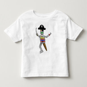 T-shirt Pour Les Tous Petits Robot de pirate