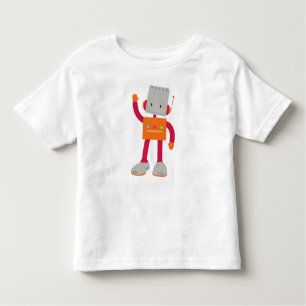 T-shirt Pour Les Tous Petits Robot mignon, Robot idiot, Robot drôle, Robot
