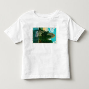 T-shirt Pour Les Tous Petits Roche de coq sur le fleuve Columbia