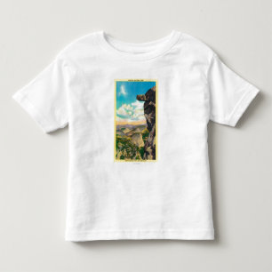 T-shirt Pour Les Tous Petits Roche surplombante au glacier PointYosemite, CA