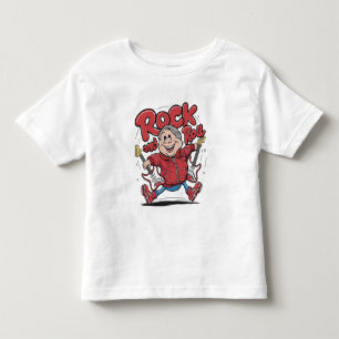 T-shirt Pour Les Tous Petits Rock Et Roulez Super Guitariste Fouettant
