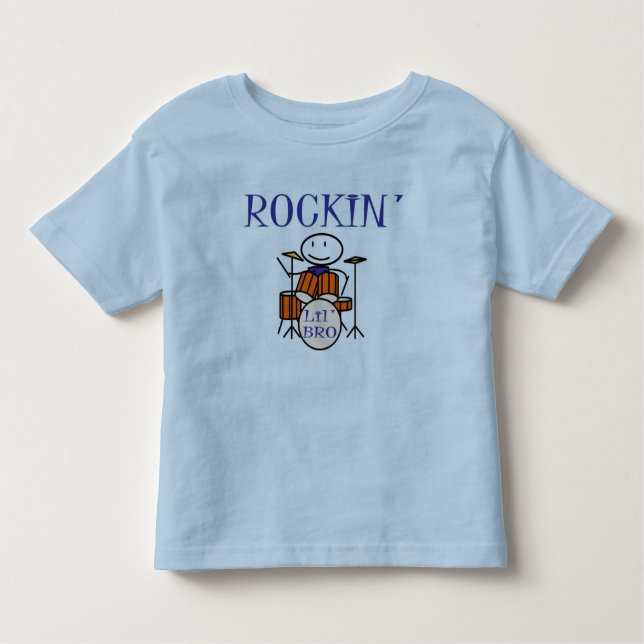 T-shirt Pour Les Tous Petits rockin lil bro (Devant)