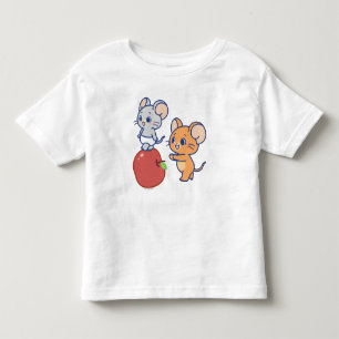 T-shirt Pour Les Tous Petits Rollage Anime Tuffy et Jerry Apple