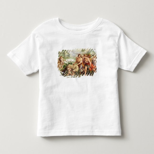 T-shirt Pour Les Tous Petits Romulus a allaité par le -loup (Devant)