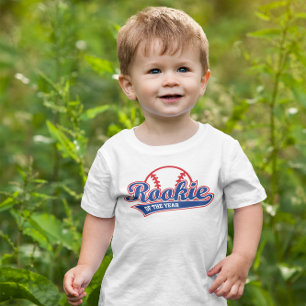T-shirt Pour Les Tous Petits Rookie De L'Année Baseball