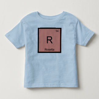 T-shirt Pour Les Tous Petits Rosetta Nom Chimie Élément Tableau périodique