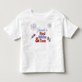 T-shirt Pour Les Tous Petits Rouge blanc et fête d'anniversaire