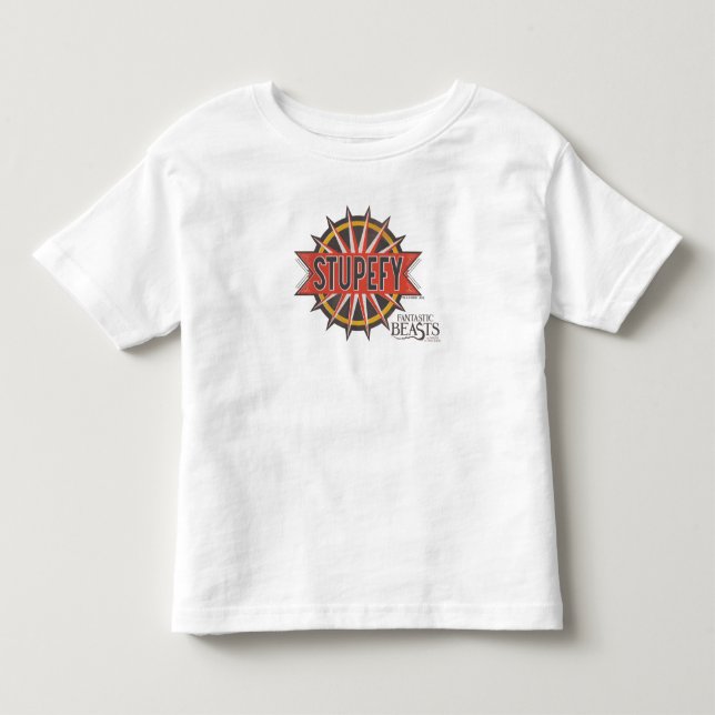 T-shirt Pour Les Tous Petits Rouge & Or Stupefy Spell Graphic (Devant)