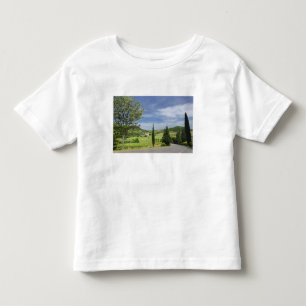 T-shirt Pour Les Tous Petits Route de campagne entre cyprès et
