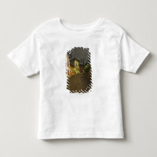 T-shirt Pour Les Tous Petits Route de pavé rond et bâtiments jaunes au Mexiqu