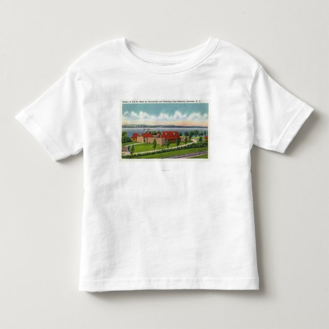 T-shirt Pour Les Tous Petits Route express de lac Onondaga (Devant)
