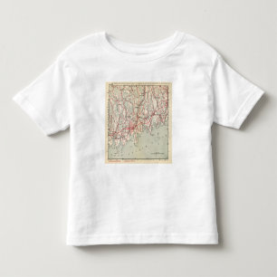 T-shirt Pour Les Tous Petits Routes de bicyclette à New York et Connecticut 8