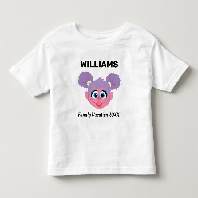 T-shirt Pour Les Tous Petits Rue Sésame | Abby Cadabby Famille Vacances (Devant)