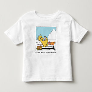 T-shirt Pour Les Tous Petits Rue Sésame   Big Bird Relax Refresh Recharge