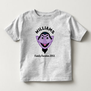 T-shirt Pour Les Tous Petits Rue Sésame Count Vacances familiales