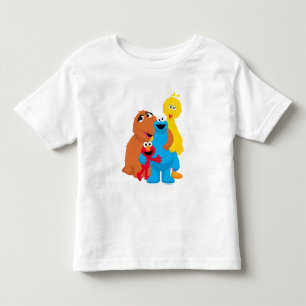 T-shirt Pour Les Tous Petits Rue Sésame   Groupe Hug