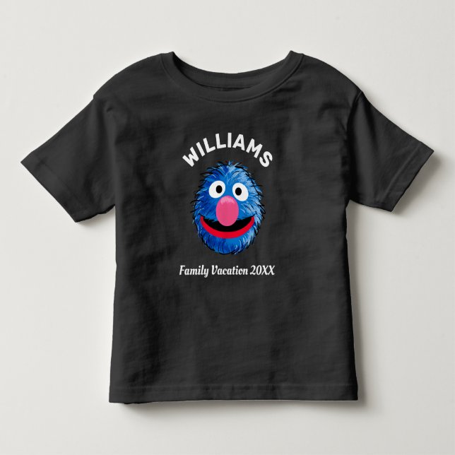 T-shirt Pour Les Tous Petits Rue Sésame | Grover Famille Vacances (Devant)