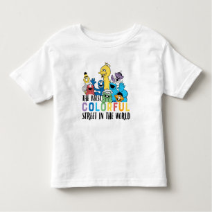T-shirt Pour Les Tous Petits Rue Sésame   La Rue La Plus Colorée