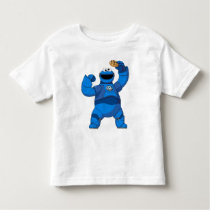 T-shirt Pour Les Tous Petits Rue Sésame   Méca Builders Cookie Monster