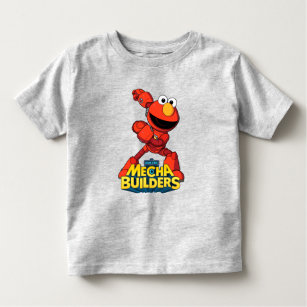 T-shirt Pour Les Tous Petits Rue Sésame   Mécaniciens Elmo