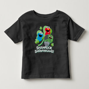 T-shirt Pour Les Tous Petits Rue Sésame   Shenanigans shamrocks !