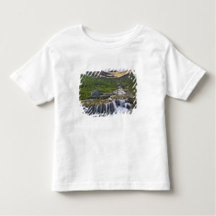 T-shirt Pour Les Tous Petits ruisseau en cascade, parc national des Glaciers,