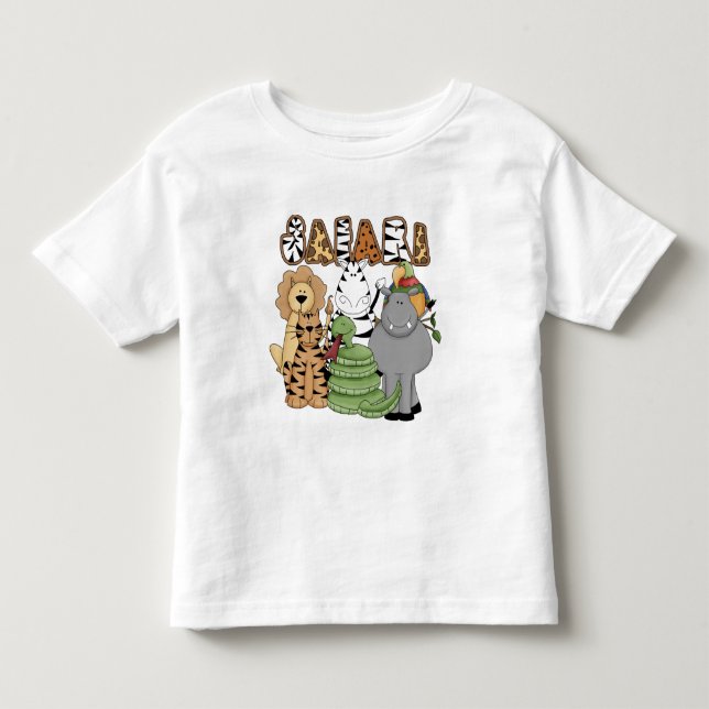 T-shirt Pour Les Tous Petits Safari animal (Devant)