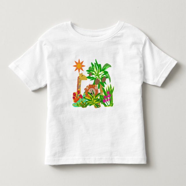 T-shirt Pour Les Tous Petits Safari de jungle (Devant)
