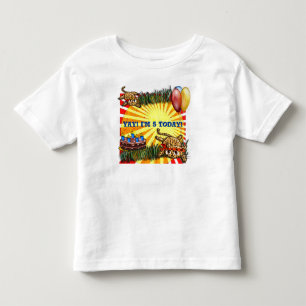 T-shirt Pour Les Tous Petits Safari Ultra mignonne Leopard Invitations d'annive