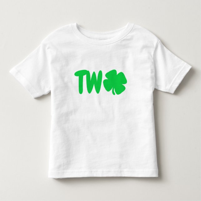 T-shirt Pour Les Tous Petits Saint Patrick's Day 2e anniversaire (Devant)