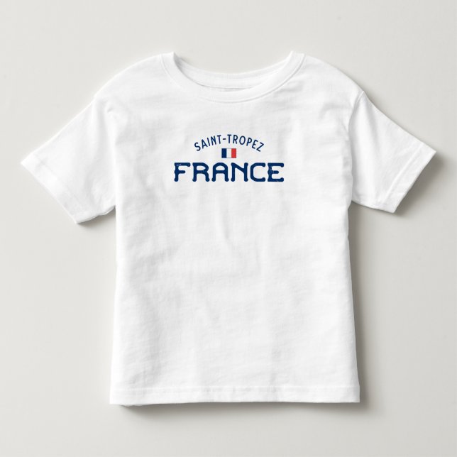 T-shirt Pour Les Tous Petits Saint-Tropez France en détresse (Devant)