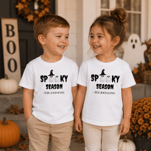 T-shirt Pour Les Tous Petits Saison Effrayante – Tenue de Halloween Mignonne