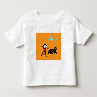 T-shirt Pour Les Tous Petits Sam et son chien - Customisé