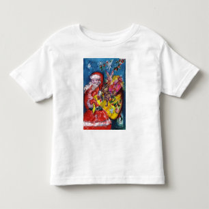 T-SHIRT POUR LES TOUS PETITS SANTA CLAUS AVEC CADEAUX