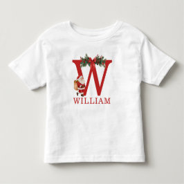 T-shirt Pour Les Tous Petits Santa Monogrammed and Name Family Matching