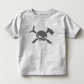 T-shirt Pour Les Tous Petits Sapeur-pompier d'enfant en bas âge avec le crâne