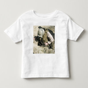 T-shirt Pour Les Tous Petits Sauts de marine des USA en bas d'un trou