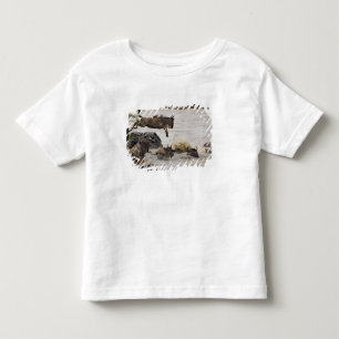 T-shirt Pour Les Tous Petits Sauts sauvages dans la rivière Mara