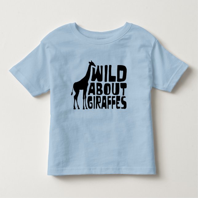 T-shirt Pour Les Tous Petits Sauvage au sujet des girafes (Devant)