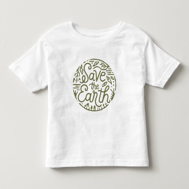 T-shirt Pour Les Tous Petits Sauvez la terre (Devant)