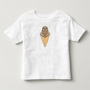 T-shirt Pour Les Tous Petits Sceau avec cône de crème glacée