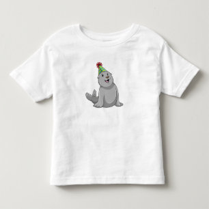 T-shirt Pour Les Tous Petits Sceau avec Parti casquette