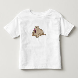 T-shirt Pour Les Tous Petits Sceau comme coiffeur avec peigne