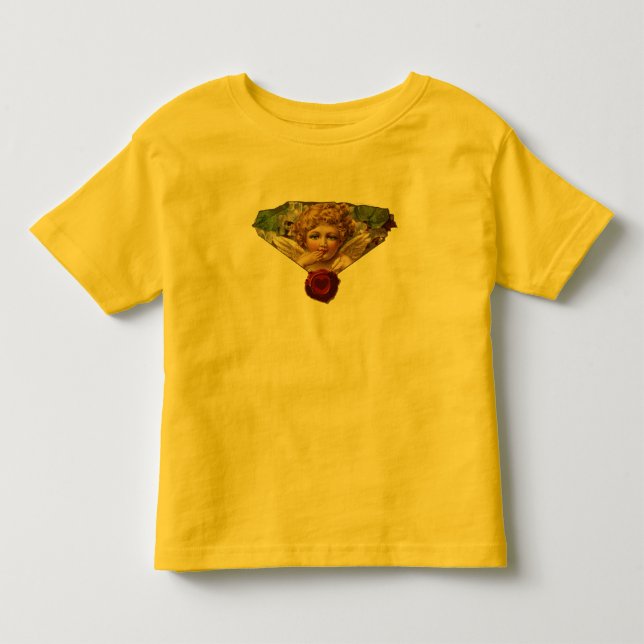 T-SHIRT POUR LES TOUS PETITS SCEAU DE CIRE DU COEUR ANGEL (Devant)