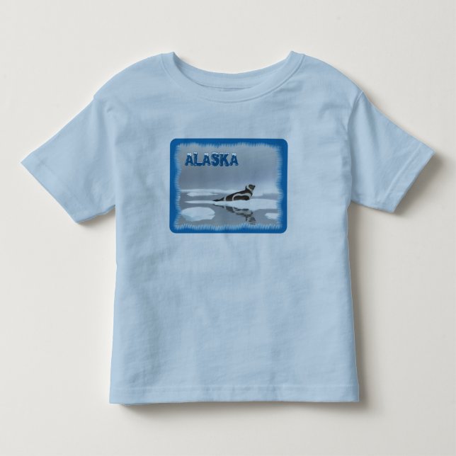 T-shirt Pour Les Tous Petits Sceau De Ruban Sur Glace (Devant)