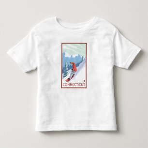 T-shirt Pour Les Tous Petits Scène de ConnecticutSnowboarder