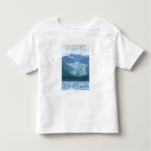 T-shirt Pour Les Tous Petits Scène de glacier - Valdez, Alaska