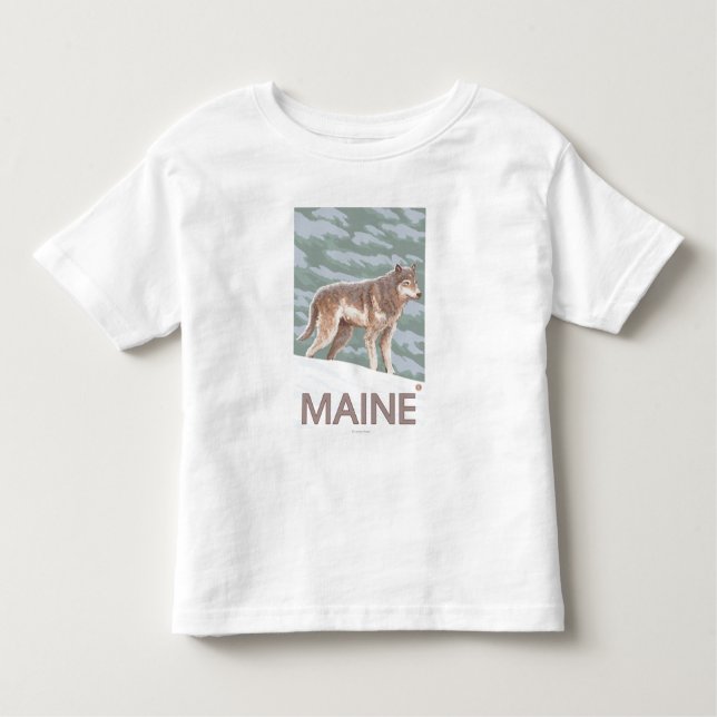 T-shirt Pour Les Tous Petits Scène de MaineWolf (Devant)