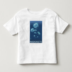 T-shirt Pour Les Tous Petits Scène de MassachusettsJellyfish